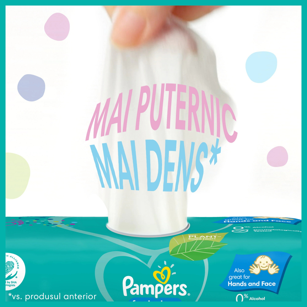 Servetele umede Pampers Fresh Clean 15 pachete x 80 1200 buc - 8