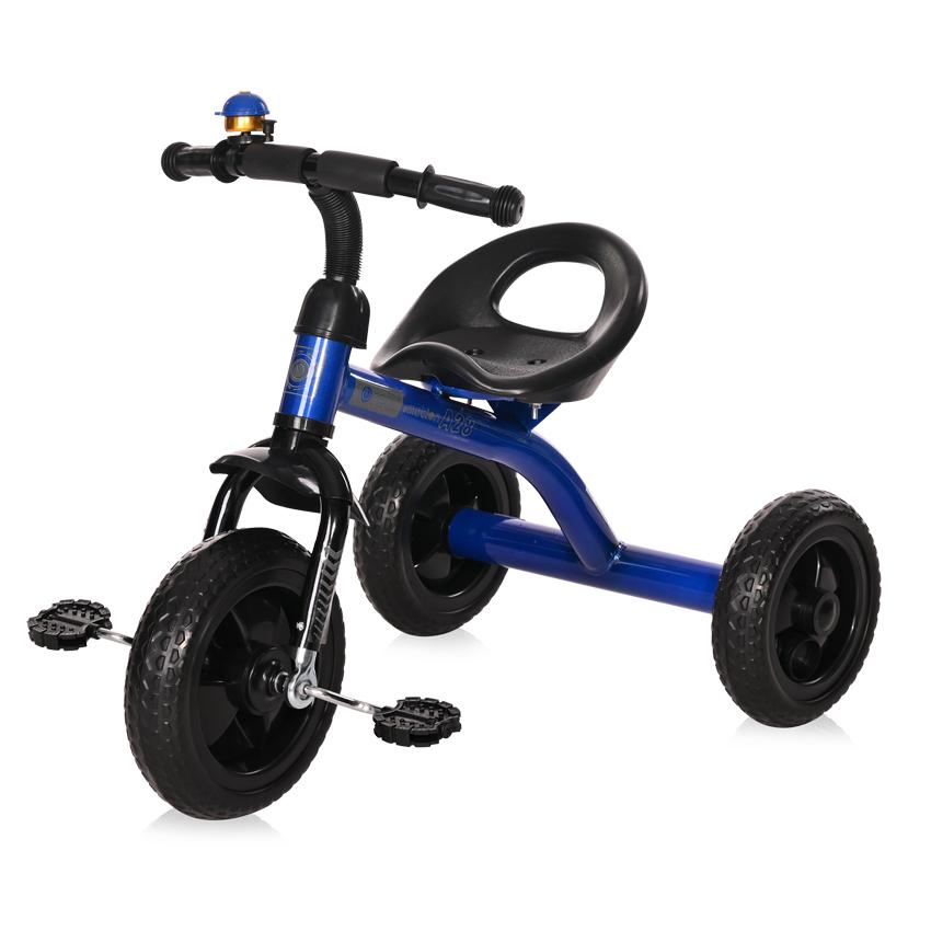Tricicleta pentru copii A28 roti mari Blue Black LORELLI