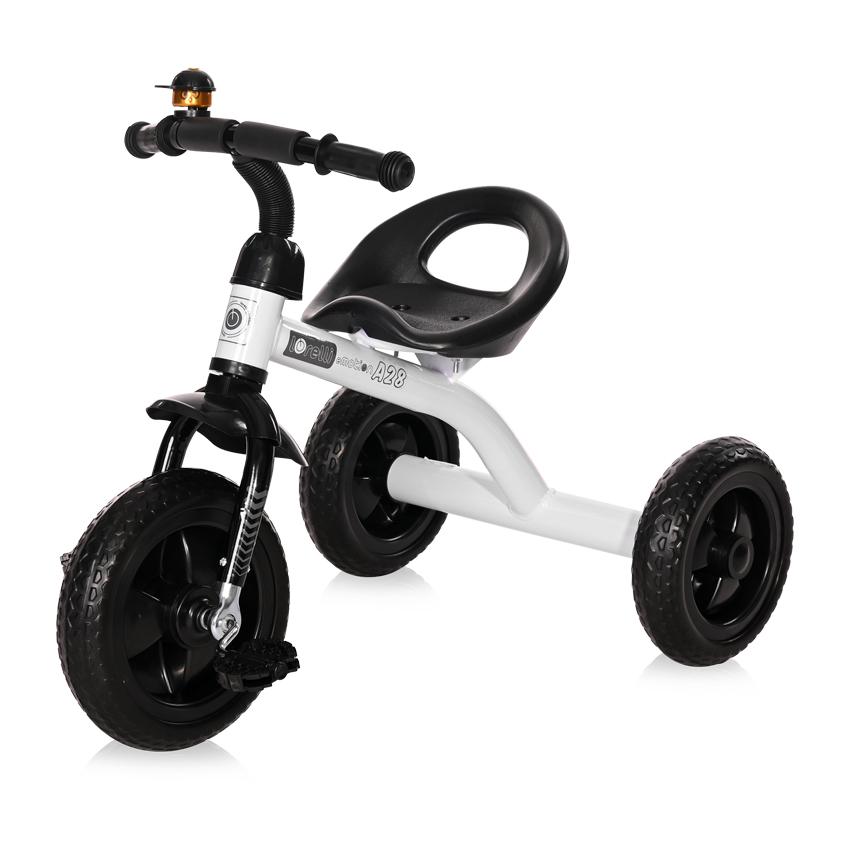 Tricicleta pentru copii A28 roti mari White Black A28