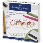 Pitt Artist Pen caligrafic cutie studio 12 buc Faber-Castell