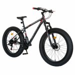 Bicicleta MTB-Fat Bike 26 inch Velors CSV26/19B gri cu design rosu