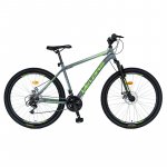 Bicicleta MTB-HT Schimbator Saiguan 18 Viteze 27.5 inch Velors Poseidon CSV27/09A gri cu verde