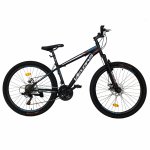 Bicicleta MTB-HT Velors Challange CSV26/10A 26 inch negru cu albastru/rosu
