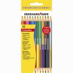 Creioane colorate bicolore 12x2 Eberhard Faber
