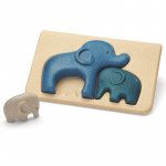 Elefanti puzzle din lemn Plan Toys