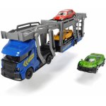Set trailer 28 cm cu 3 masinute metalice Albastru