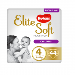 Scutece Elite Soft Pants Platinum Mega Nr 4, 9-14 kg, 44 buc Huggies