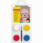 Set pictura pentru fata 4 culori cu pensula Clown Eberhard Faber