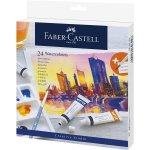 Tempera acuarele 9 ml si paleta Faber-Castell 24 culori