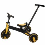 Tricicleta Uonibaby 4 in 1 pliabila si cu maner de impingere Yellow