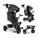 Tricicleta Kori scaun reversibil rotire 360 grade pliabila Grey Stone Lionelo
