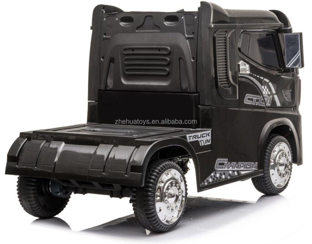 Camion electric 4x4 cu scaun de piele Truck Black - 10