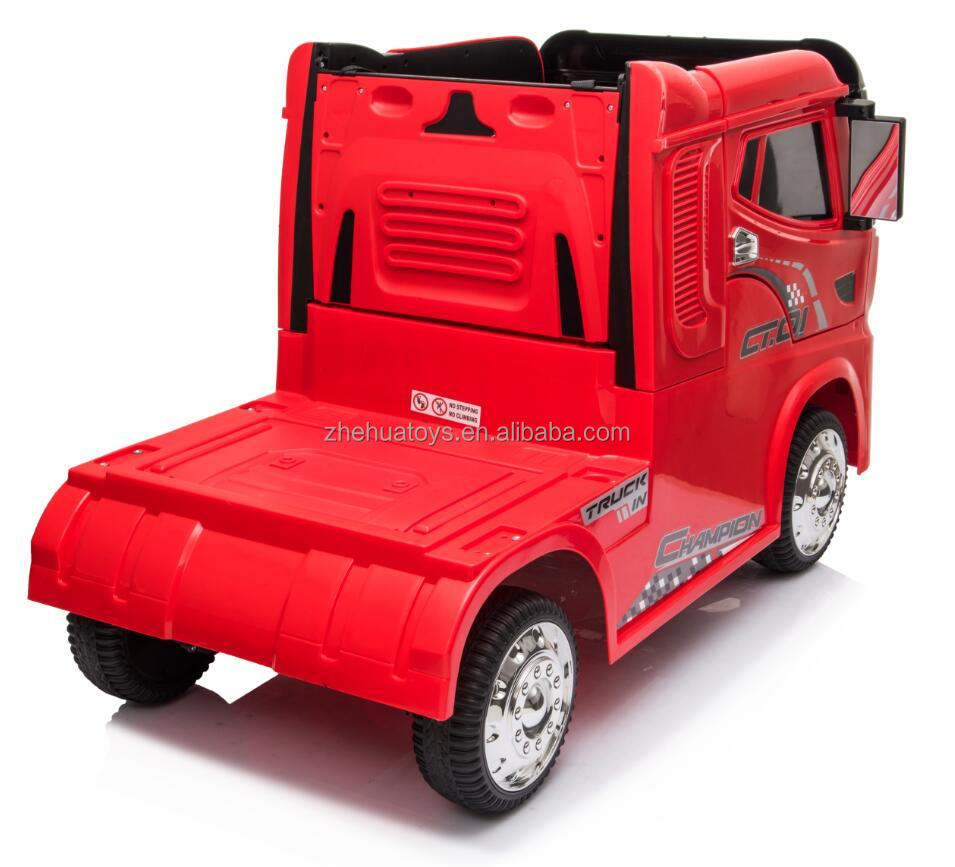 Camion electric 4x4 cu scaun de piele Truck Red - 2