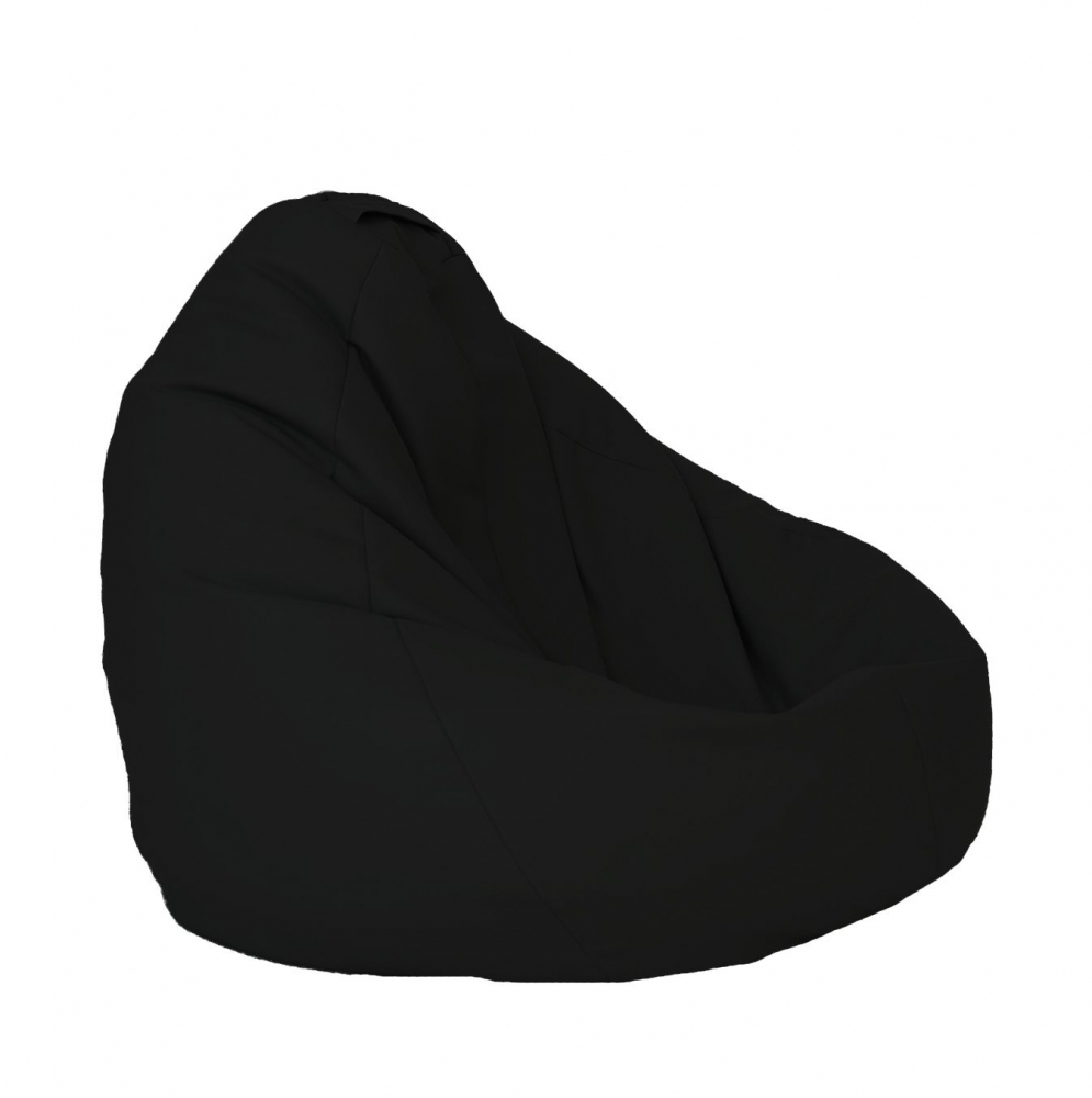 Fotoliu mediu nirvana grande panama black umplut cu perle polistiren beanbag marca Pufrelax - 4