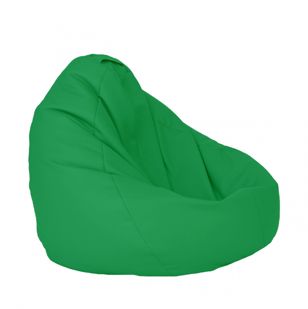 Fotoliu mediu nirvana grande verde umplut cu perle polistiren beanbag marca Pufrelax - 3