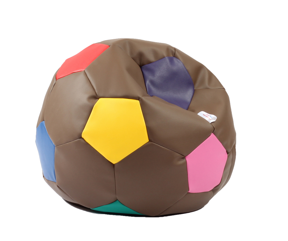 Fotoliu minge Pufrelax pentru copii telstar junior 3-10 ani chocolate sprinkles umplut cu perle polistiren