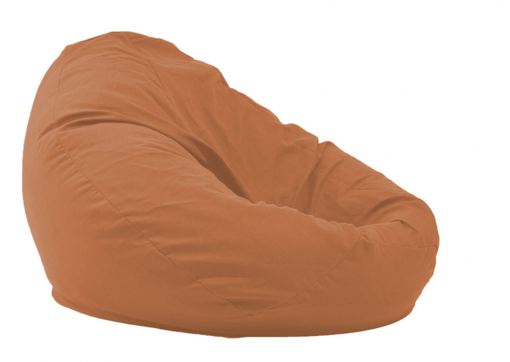 Fotoliu Pufrelax nirvana gigant terracotta orange cu husa detasabila textila umplut cu perle polistiren - 3