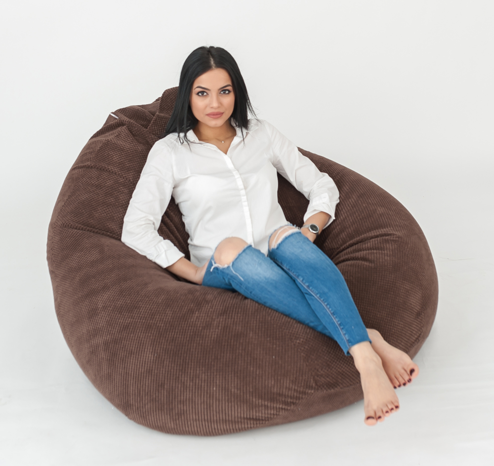 Fotoliu pufrelax tip sac nirvana gigant smarald pretabil si la exterior umplut cu perle polistiren beanbag marca pufrelax - 1