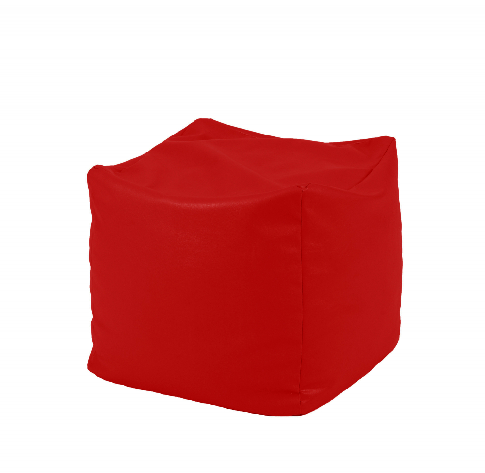 Fotoliu taburet cub xl teteron red pretabil si la exterior umplut cu perle polistiren Camera