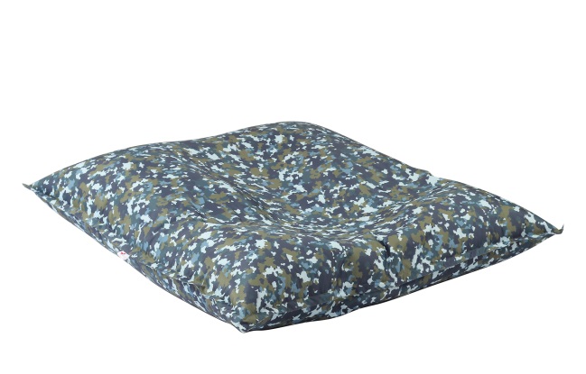Fotoliu mare magic pillow impermeabil army camouflage air pretabil si la exterior umplut cu perle polistiren