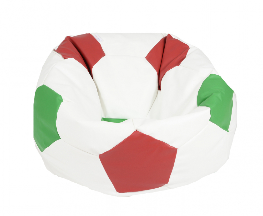 Fotoliu pentru copii 3-10 ani minge telstar junior italy umplut cu perle polistiren marca Pufrelax - 4