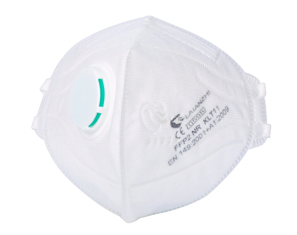 masca de protecție de tip medical sau ffp2 Masca protectie tip FFP2 cu valva model KLT11 alba 1 buc