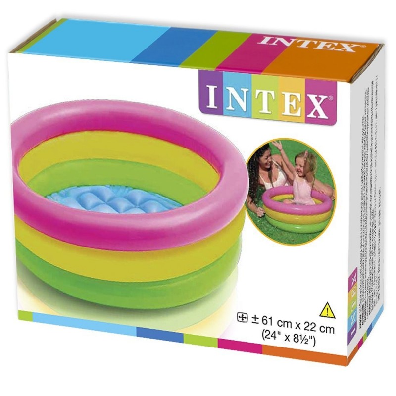 Piscina gonflabila copii Intex Sunset glow baby pool 50 litri 61 x 22 cm INTEX
