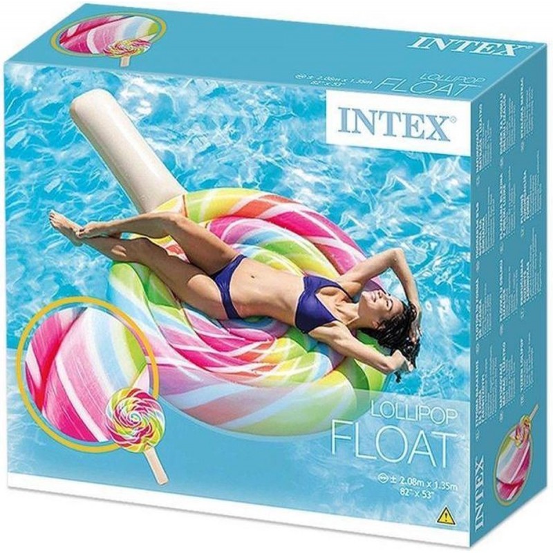 Saltea gonflabila pentru plaja Acadea Intex 208 x 135 cm multicolor INTEX