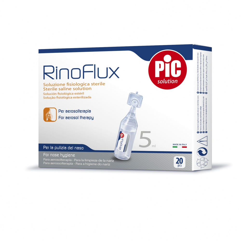 Ser fiziologic RinoFlux steril NaCl 0,9 20 fiole x 5ml "Steril imagine noua responsabilitatesociala.ro