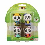 Familia de ursuleti Panda set figurine joc de rol