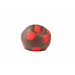 Fotoliu minge Pufrelax pentru copii telstar junior 3-10 ani chocolate strawberries umplut cu perle polistiren