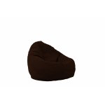 Fotoliu Pufrelax nirvana grande gama premium textil dark chocolate cu husa detasabila textila umplut cu perle polistiren