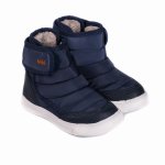 Ghete baieti Bibi Agility Mini Naval cu velcro imblanite 24 EU