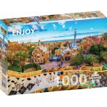 Puzzle 1000 piese View from Park Guell Barcelona