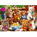 Puzzle Bluebird Kittens in the Potting Shed 100 piese