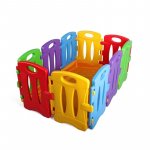 Tarc de joaca pentru copii modular Colorful Nest 130 x 85 x 60 cm 10 piese multicolor