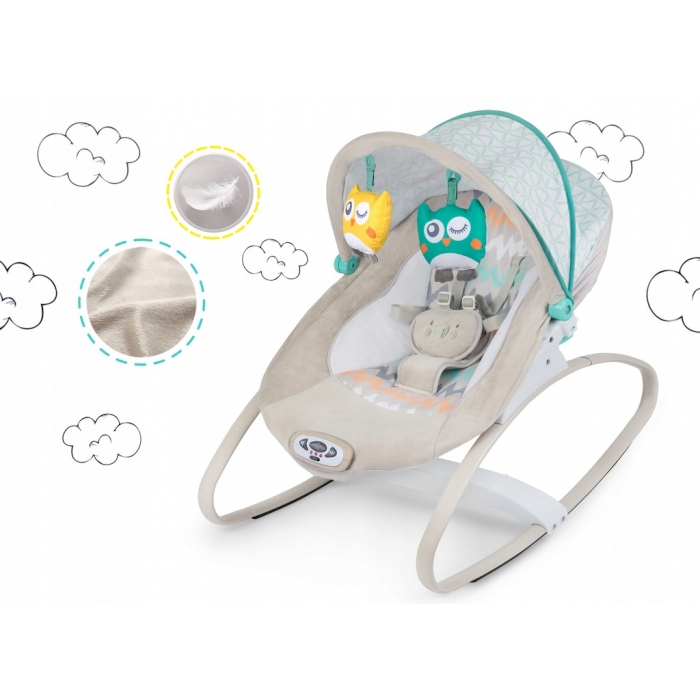 Balansoar cu vibratii si muzica Ricokids gri - 3 | YEO