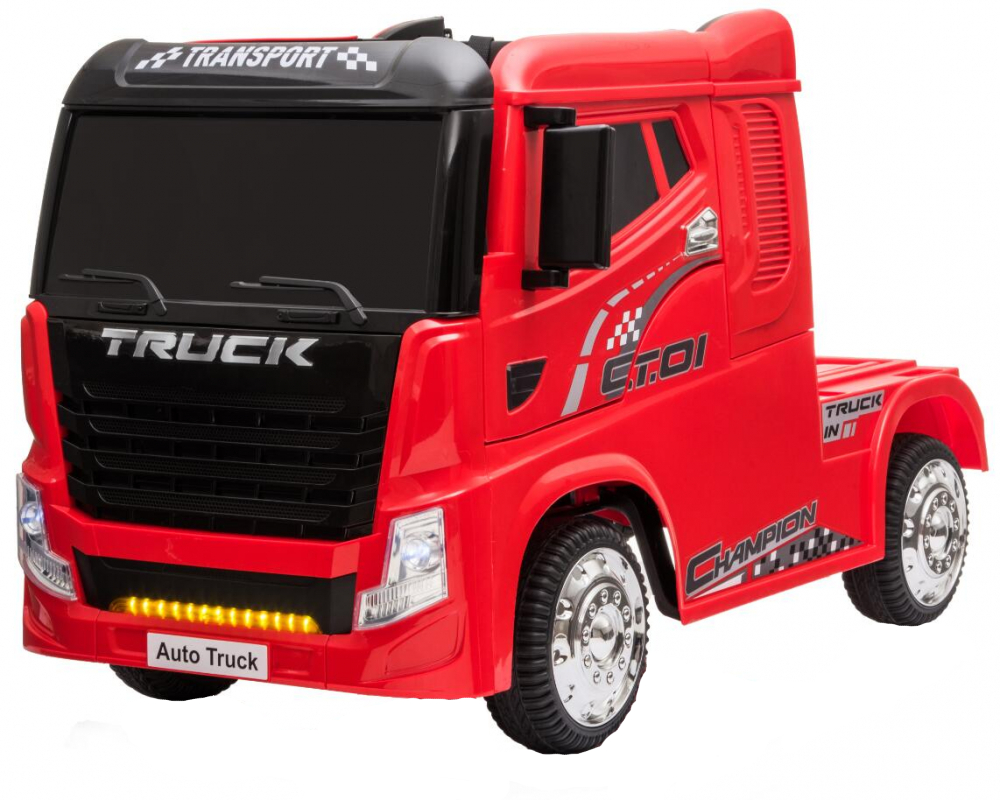 Camion electric 4x4 cu scaun de piele Truck Red - 7