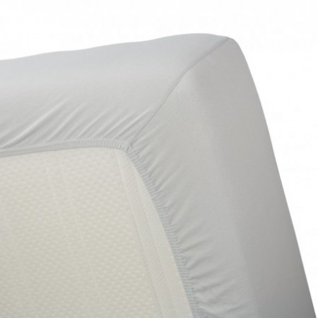 Cearsaf din bumbac cu elastic pe contur 90x40 cm gri