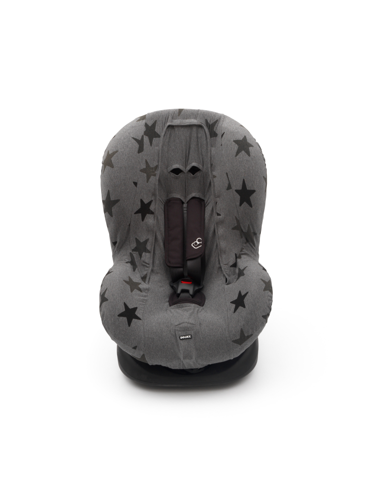 Husa de bumbac pentru scaune auto grupa I Dooky Grey Stars - 2 | YEO