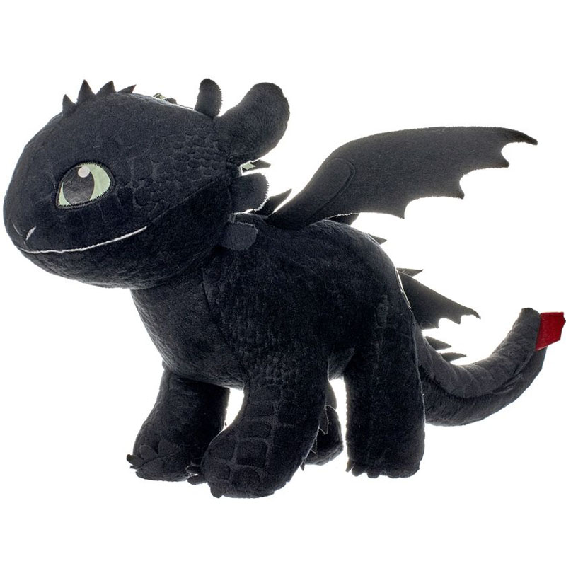 Jucarie din plus how to train your dragon toothless aripi fosforescente 40 cm