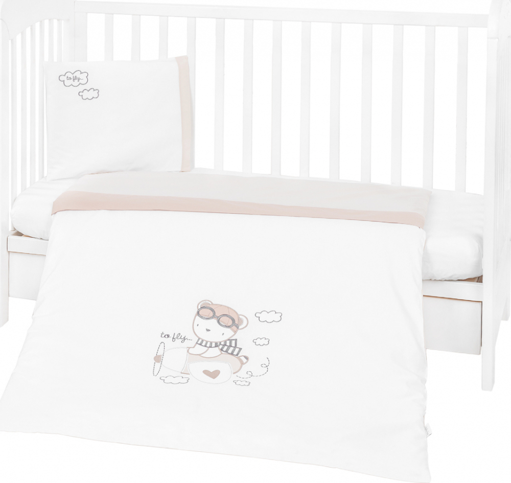 Lenjerie patut cu 3 piese kikkaboo cu broderie dreamy flight
