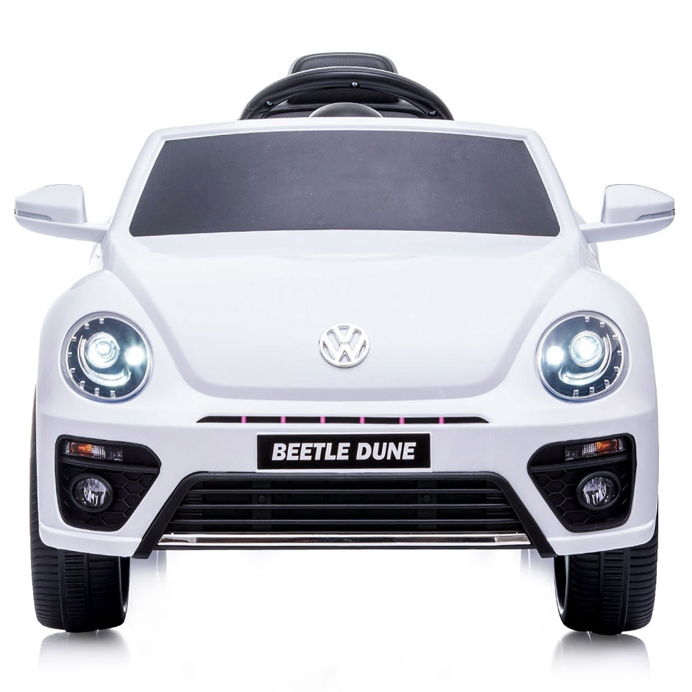 Masinuta electrica Chipolino Volkswagen Beetle Dune Convertible white Beetle imagine 2022 protejamcopilaria.ro