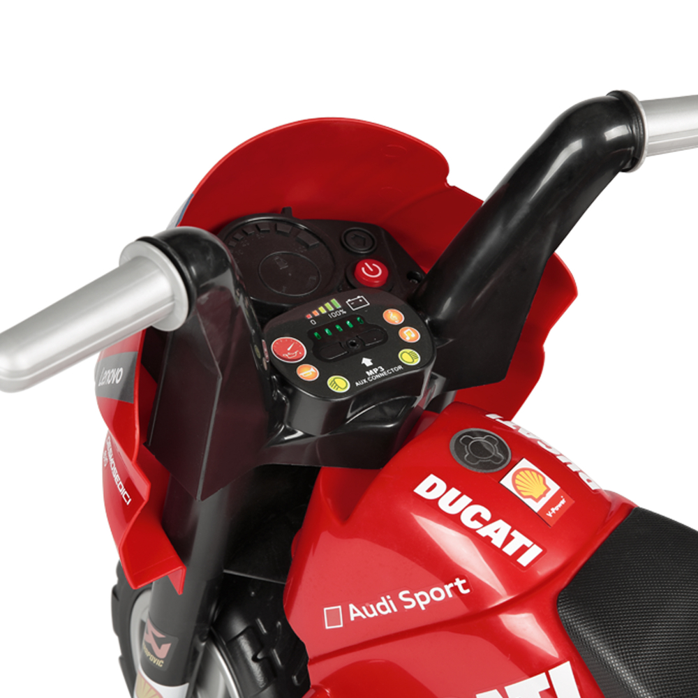 Motocicleta electrica Peg Perego Ducati Mini Evo 6V 1 an + negrurosu - 3