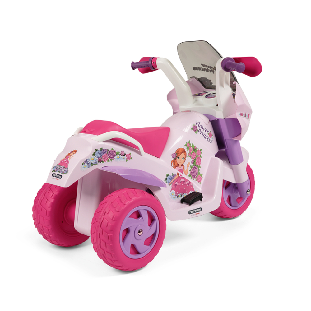 Motocicleta electrica Peg Perego Flower Princess 6V 2 ani + rozmov - 2