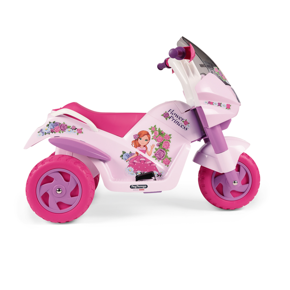 Motocicleta electrica Peg Perego Flower Princess 6V 2 ani + rozmov - 3