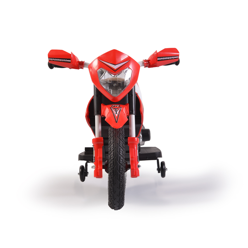 Motocicleta electrica cu roti gonflabile Super Moto Red - 1
