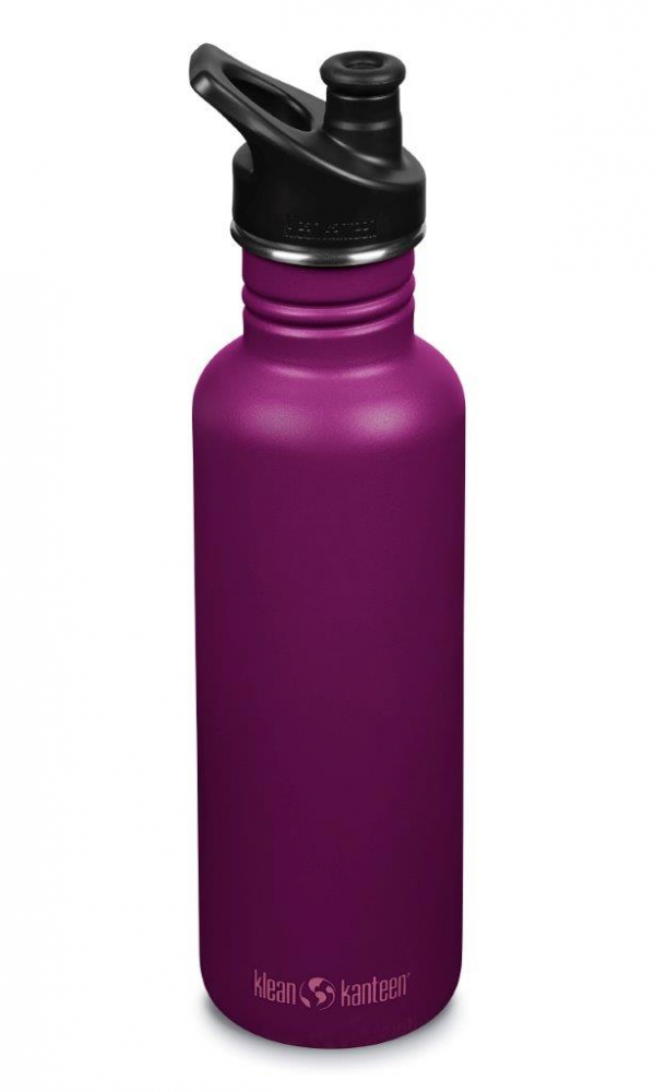 Recipient din otel inoxidabil 800 ml cu capac sport Klean Kanteen Classic Narrow Purple Potion - 2 | YEO