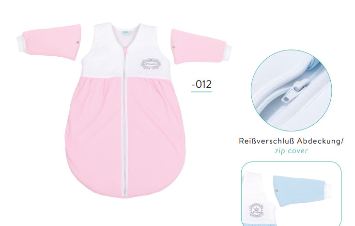 Sac de dormit cu maneca detasabila 70 cm Princess pink Fillikid Camera imagine noua responsabilitatesociala.ro