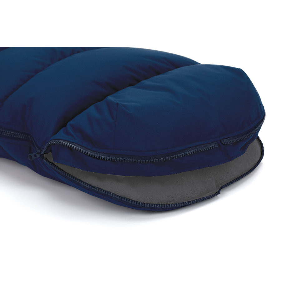 Sac de iarna cu guler blanita detasabil pentru carucior navy 100x50 cm Fillikid - 5